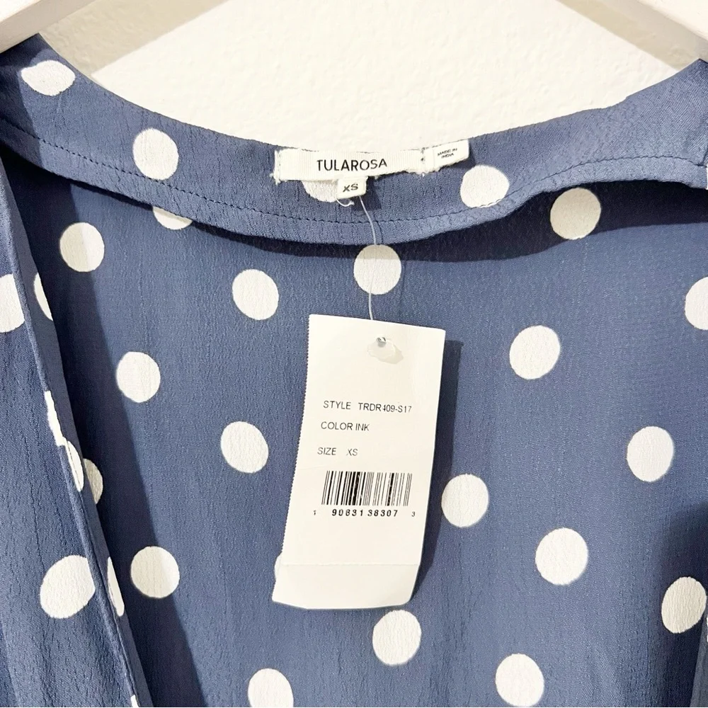 Tularosa Blue Polka Dot Maxi Dress - Picture 2 of 5